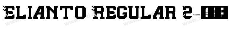 Elianto Regular 2字体转换